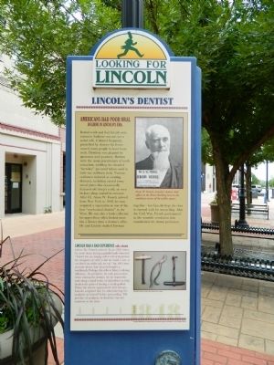 Lincoln's Dentist Marker image. Click for full size.