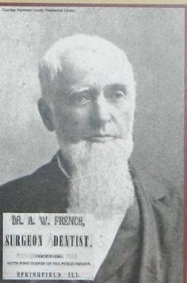 Lincoln's Dentist Dr. A. W. French image. Click for full size.