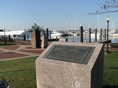 Rhode Island Marine Memorial. Click for full size. Rhode Island Marine Memorial image. Click for full size.