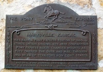 Pony Express Home Station No. 1 Marker image. Click for full size.