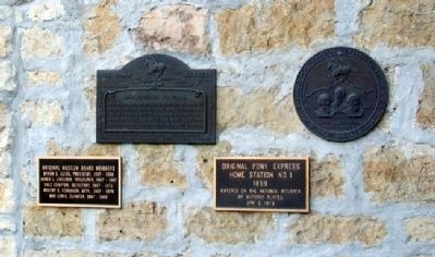 Pony Express Home Station No. 1 Markers image. Click for full size.