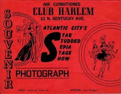 Club Harlem Souvenir Photograph Cover. Click for full size. Club Harlem Souvenir Photograph Cover image. Click for full size.