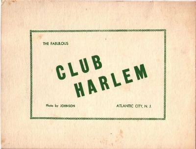 Club Harlem Souvenir Photograph Cover image. Click for full size.