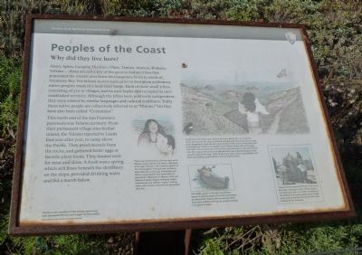 Peoples of the Coast - Why Did They Live Here? Marker image. Click for full size.