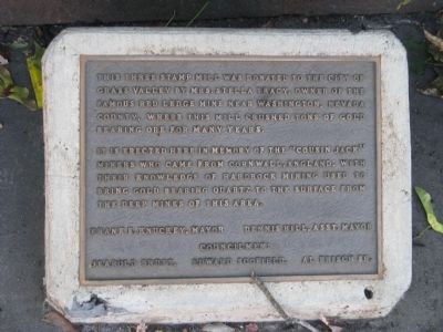 Three Stamp Mill from the Red Ledge Mine Marker. Click for full size. Three Stamp Mill from the Red Ledge Mine Marker image. Click for full size.