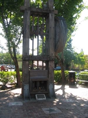 Three Stamp Mill and Marker. Click for full size. Three Stamp Mill and Marker image. Click for full size.