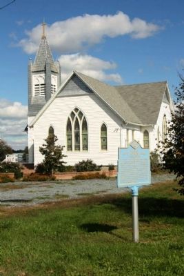Bethany United Methodist Church and Marker image. Click for full size.