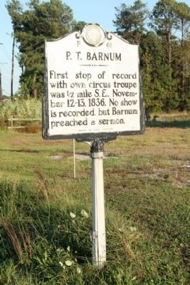 P.T. Barnum Marker. Click for full size. P.T. Barnum Marker image. Click for full size.