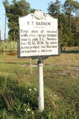 P.T. Barnum Marker image. Click for full size.