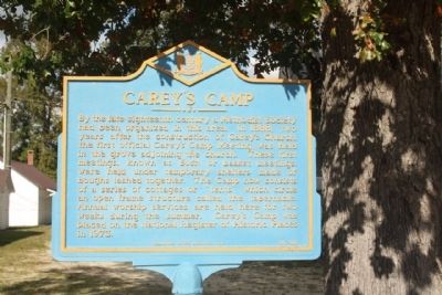 Carey's Camp Marker. Click for full size. Carey's Camp Marker image. Click for full size.