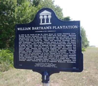 William Bartram's Plantation Marker image. Click for full size.