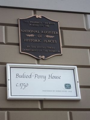 Buliod-Perry House Marker. Click for full size. Buliod-Perry House Marker image. Click for full size.