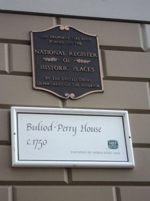 Buliod-Perry House Marker image. Click for full size.