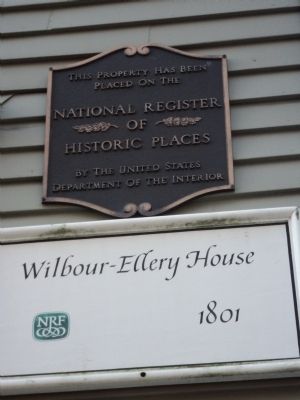 Wilbour-Ellery House Marker image. Click for full size.