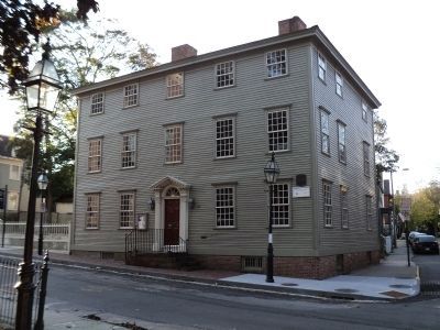 Marker at 51 Touro Street image. Click for full size.