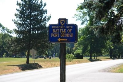 The Battle of Fort George Marker. Click for full size. The Battle of Fort George Marker image. Click for full size.