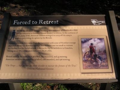 Forced to Retreat Marker image. Click for full size.