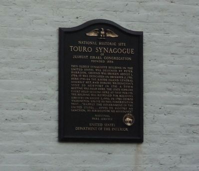 Touro Synagogue Marker image. Click for full size.