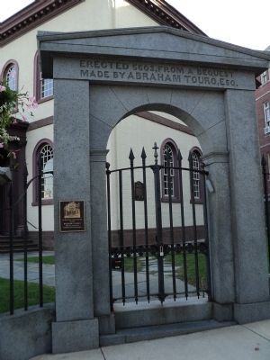 Gateway to Touro Synagogue. Click for full size. Gateway to Touro Synagogue image. Click for full size.