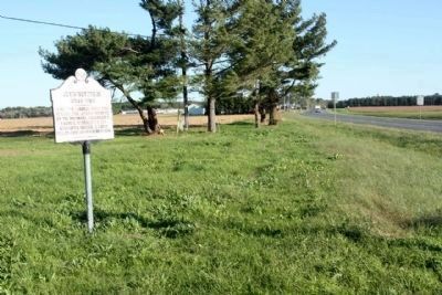Askiminokonson Indian Town Marker, looking south along North Washington Street, Route 12 image. Click for full size.