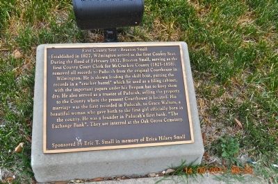 First County Seat ~Braxton Small Marker image. Click for full size.
