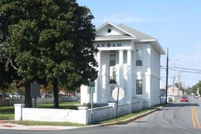Academy / Masonic Hall and Marker image. Click for full size.