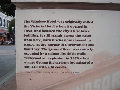 Windor Hotel Marker image. Click for full size.