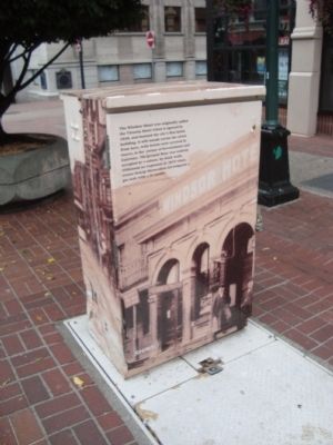 Windor Hotel Marker. Click for full size. Windor Hotel Marker image. Click for full size.