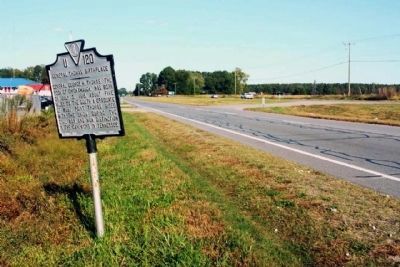 General Thomas' Birthplace Marker, looking west along US 58 image. Click for full size.