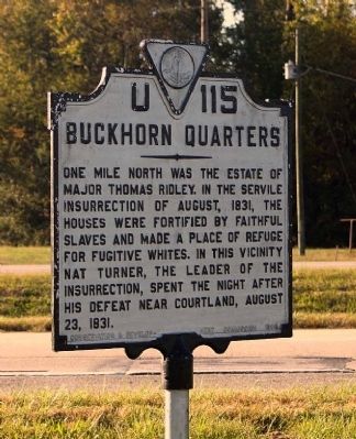Buckhorn Quarters Marker image. Click for full size.