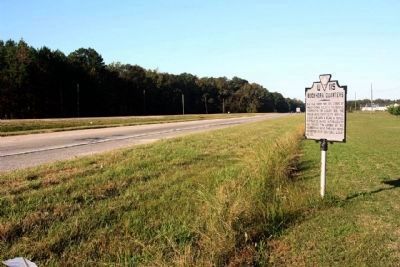 Buckhorn Quarters Marker, looking west along US 58 image. Click for full size.