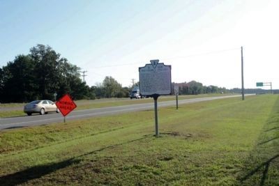Nottoway Indians Marker, on eastbound US 58 image. Click for full size.