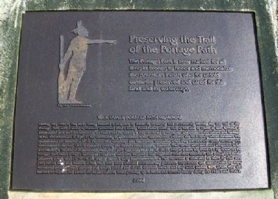 Yeck Family Portage Path Memorial Marker image. Click for full size.