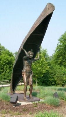Yeck Family Portage Path Memorial North Terminus Sculpture image. Click for full size.