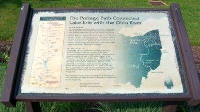 The Portage Path Connected Lake Erie with the Ohio River Marker image. Click for full size.