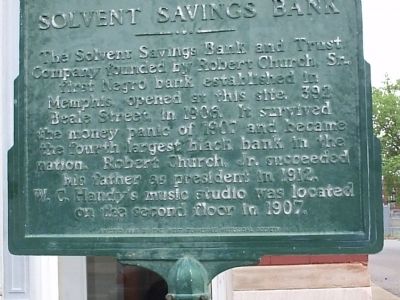 Solvent Savings Bank Marker image. Click for full size.