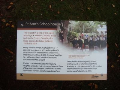 St. Anns Schoolhouse Marker. Click for full size. St. Anns Schoolhouse Marker image. Click for full size.