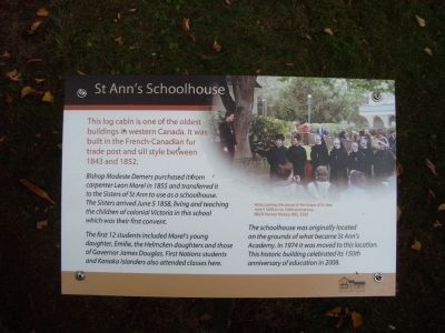 St. Anns Schoolhouse Marker image. Click for full size.