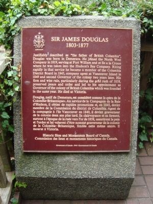 Sir James Douglas Marker. Click for full size. Sir James Douglas Marker image. Click for full size.