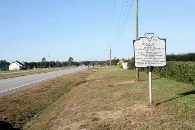 Marle Hill Marker, seen along Camp Parkway (U.S. 58), going westward. Click for full size. Marle Hill Marker, seen along Camp Parkway (U.S. 58), going westward image. Click for full size.