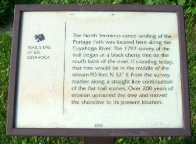 Portage Path North Terminus Marker image. Click for full size.