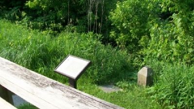 Portage Path North Terminus and Survey Markers image. Click for full size.