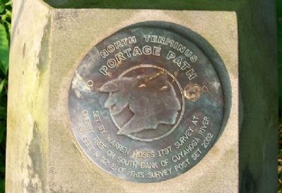 Portage Path North Terminus Survey Marker image. Click for full size.