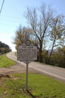 Lost River Marker. Click for full size. Lost River Marker image. Click for full size.