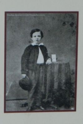 Tad Lincoln holding his hat.. Click for full size. Tad Lincoln holding his hat. image. Click for full size.