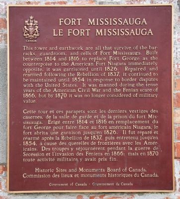 Fort Mississauga Marker image. Click for full size.