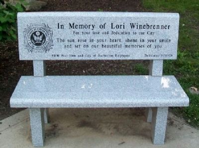 Bench at Barberton Military Honor Roll image. Click for full size.