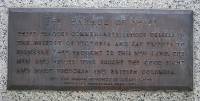 The Parade of Ships Key Plaque image. Click for full size.