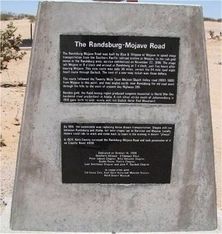 Randsburg - Mojave Road Marker image. Click for full size.