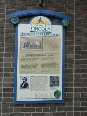 Lincoln's Last Law Office Marker image. Click for full size.